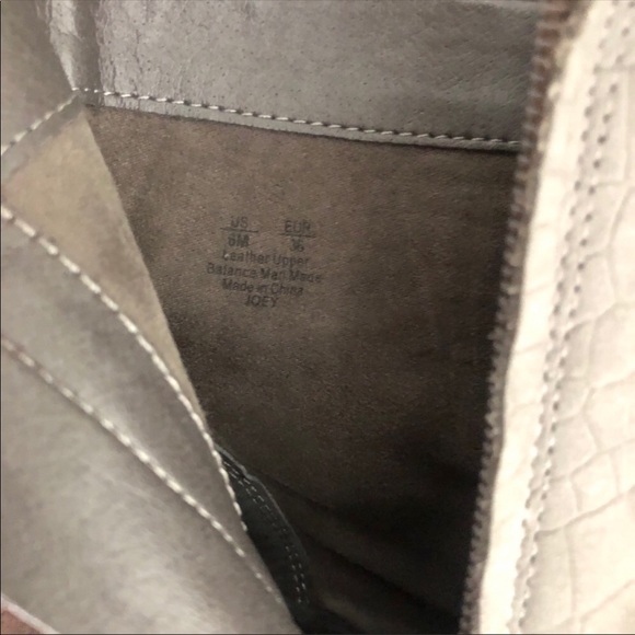 SAM EDELMAN Gray Suede Snakeskin Joey Booties - Picture 6 of 7